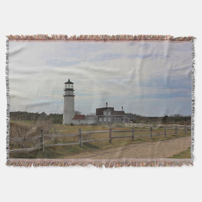 Cape Cod Light Throw Blanket (Front)