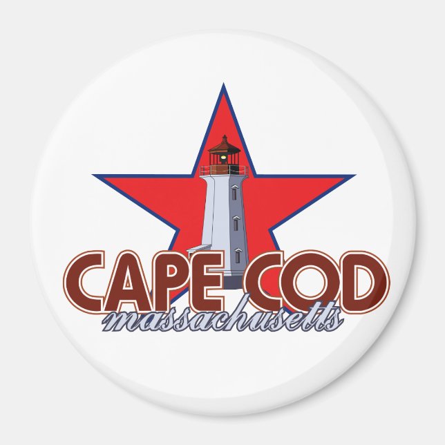 Cape Cod Lighthouse Magnet (Front)