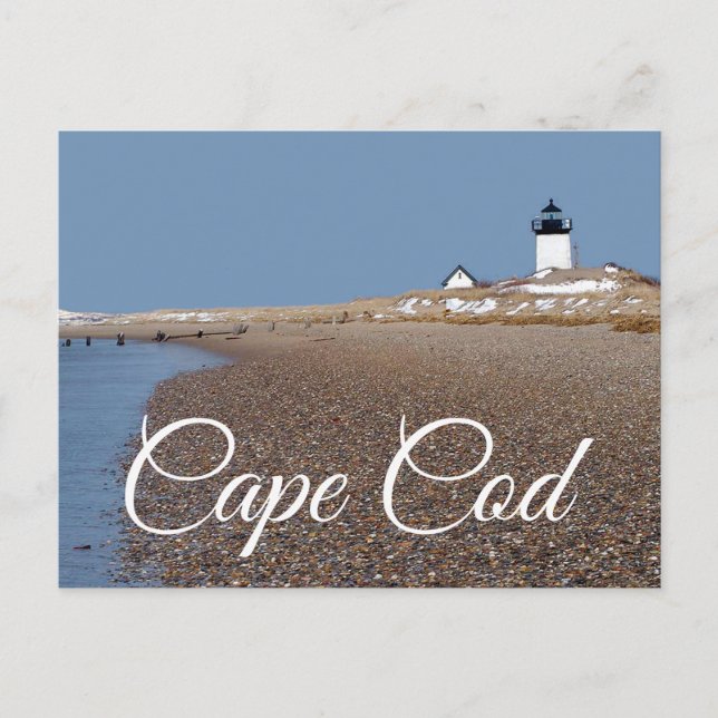 Cape Cod Lighthouse Provincetown MA Post Card (Front)