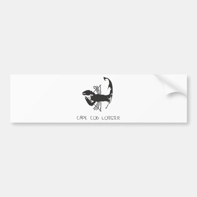 CAPE COD LOBSTER BUMPER STICKER (Front)