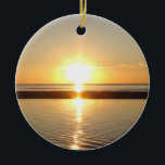 Cape Cod, Ma Sunset on the Beach Christmas Ceramic Tree Decoration<br><div class="desc">Cape Cod,  Ma Sunset on the Beach Christmas Ceramic Ornament</div>