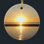 Cape Cod, Ma Sunset on the Beach Christmas Ceramic Tree Decoration<br><div class="desc">Cape Cod,  Ma Sunset on the Beach Christmas Ceramic Ornament</div>