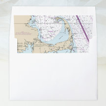 Cape Cod Map Nautical Chart DIY Wedding
