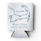 Cape Cod Map Wedding Favour Drink Holder