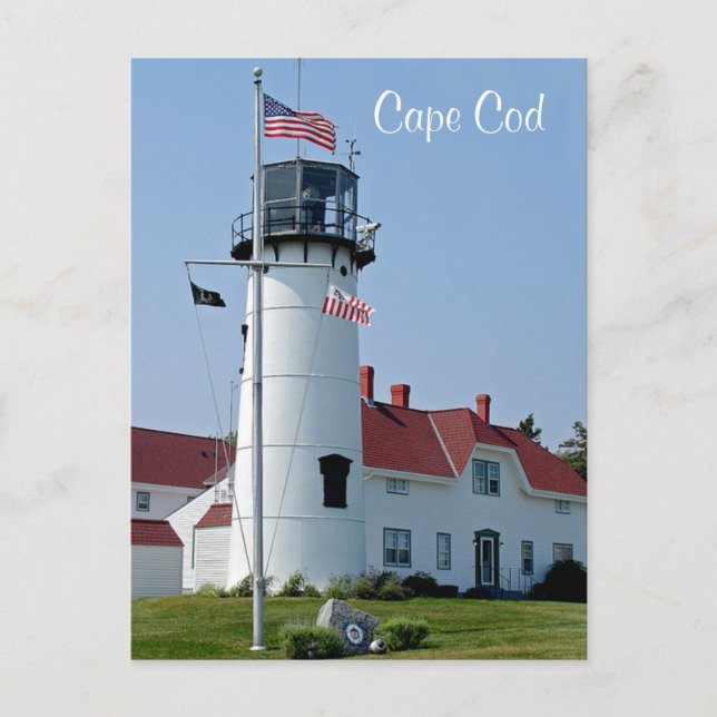 Cape Cod Mass Chatham  Lighthouse Post Card (Front)