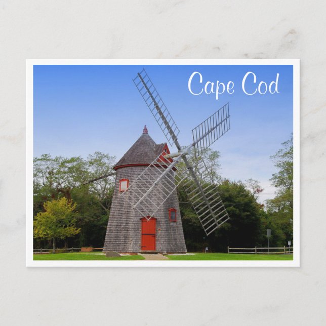 Cape Cod Mass Eastham Windmill Post Card (Front)