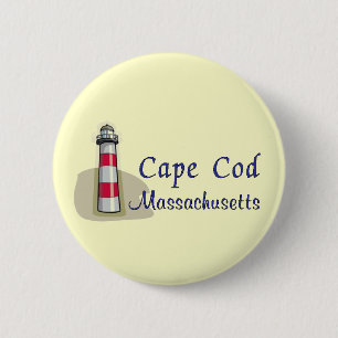 Cape Cod Massachusetts 6 Cm Round Badge