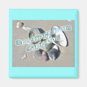 Cape Cod Massachusetts - Shell & Surf Magnet