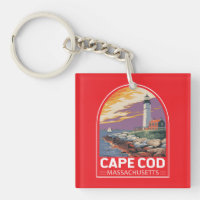 Cape Cod Massachusetts Travel Art Emblem