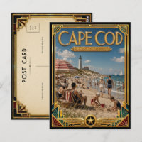 Cape Cod Massachusetts Vintage Art Deco Golden Age