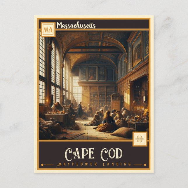 Cape Cod, Massachusetts  | Vintage Postcard (Front)