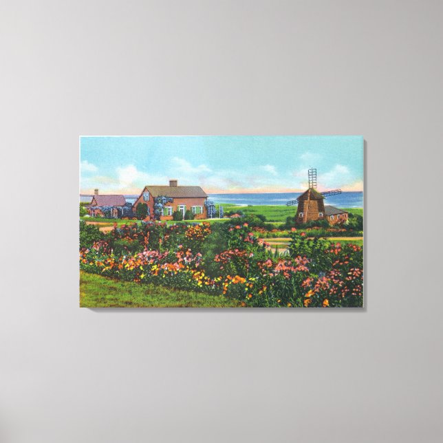 Cape Cod, MassachusettsView of Homes by the Canvas Print (Front)