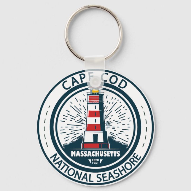 Cape Cod National Seashore Massachusetts Badge Key Ring (Front)