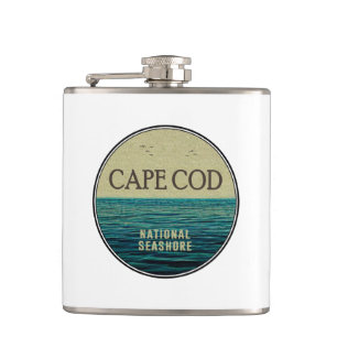 Cape Cod National Seashore Ocean Birds Hip Flask