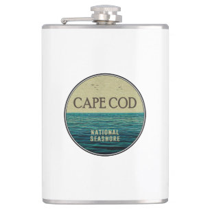 Cape Cod National Seashore Ocean Birds Hip Flask