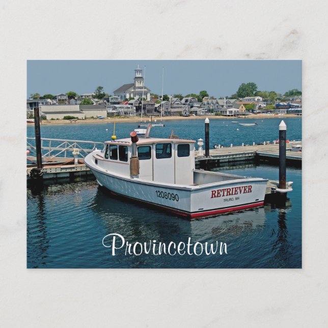 Cape Cod Provincetown Harbour, MA Post Card (Front)