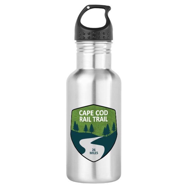 Cape Cod Rail Trail 532 Ml Water Bottle (Front)