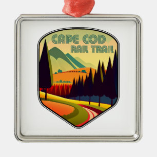 Cape Cod Rail Trail Colours Metal Tree Decoration