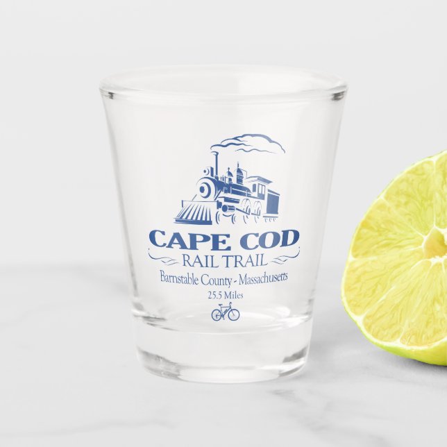 Cape Cod Rail Trail (RT) Shot Glass (Front)