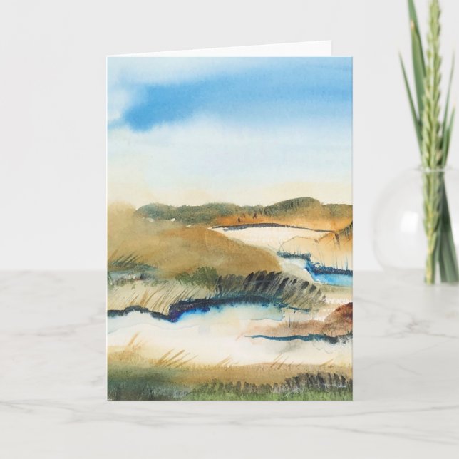 Cape Cod Sand Dunes Card (Front)