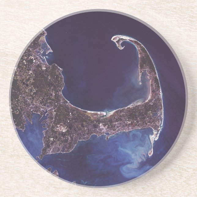 Cape Cod Satellite photograph Coaster (Front)