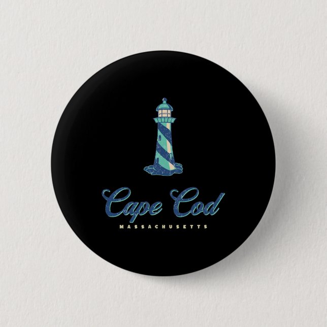 Cape Cod Summer  6 Cm Round Badge (Front)