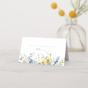 Cape Cod Summer Garden Floral Wedding  Place Card