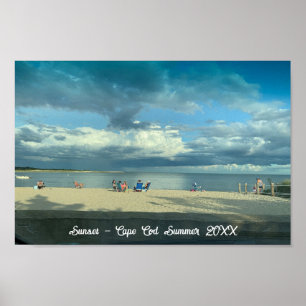 Cape Cod Summer Sunset Beach Poster