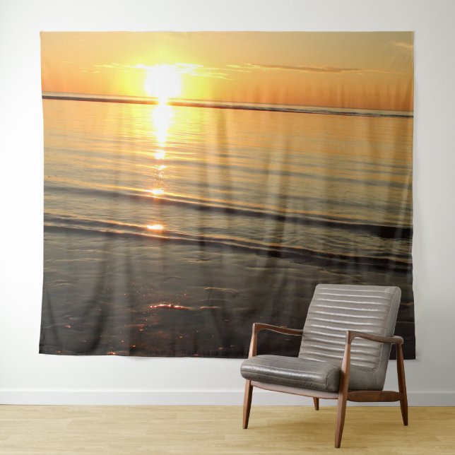 Cape Cod Sunset Ocean Photography Tapestry (In Situ (Horizontal))