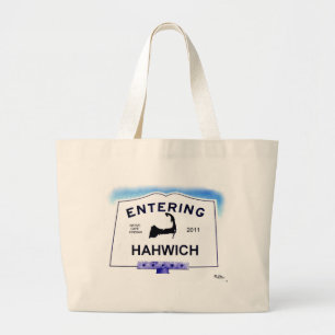 Cape Cod town, Hahwich (Harwich to 'outsiders') Large Tote Bag