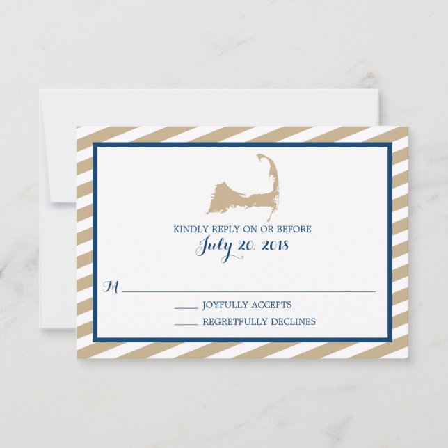 Cape Cod | Wedding RSVP (Front)