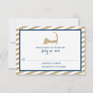 Cape Cod   Wedding RSVP Card