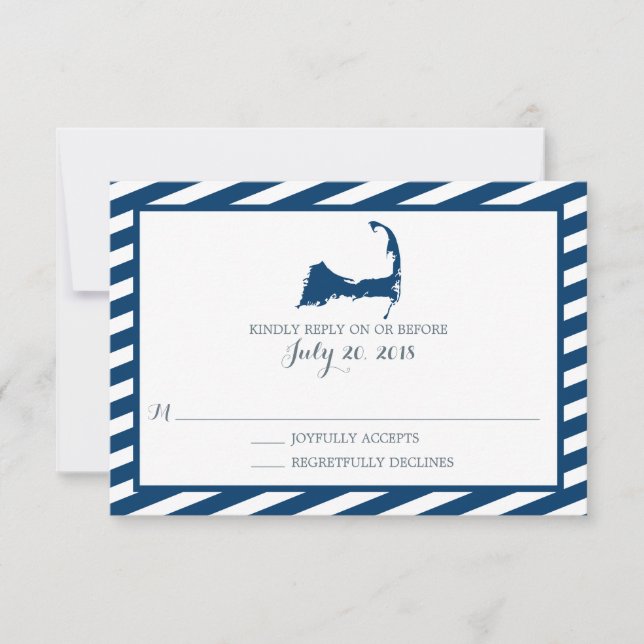 Cape Cod | Wedding RSVP Card (Front)