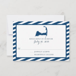 Cape Cod Wedding RSVP Card