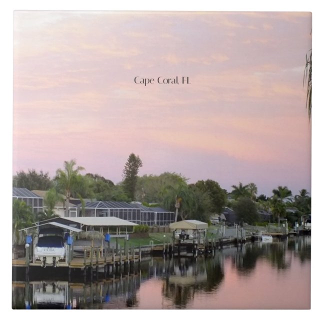Cape Coral, Florida canal Tile (Front)