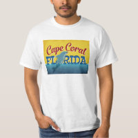 Cape Coral Florida Dolphin Retro Vintage Travel