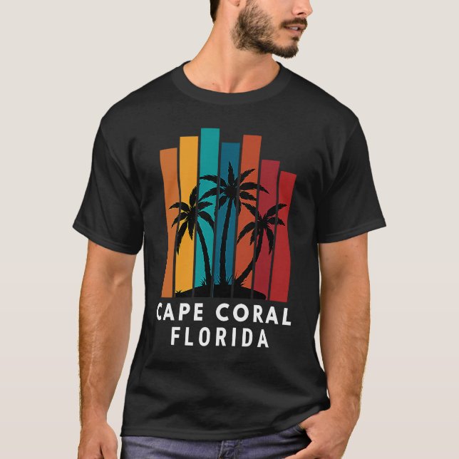 Cape Coral Florida Family Vacation Beach Tropical T-Shirt (Front)