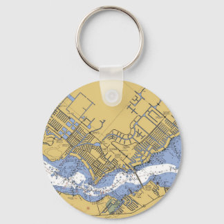Cape Coral, Florida Nautical Harbour chart Key Ring