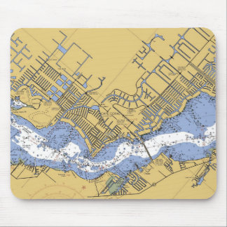 Cape Coral, Florida Nautical Harbour chart Mouse Pad