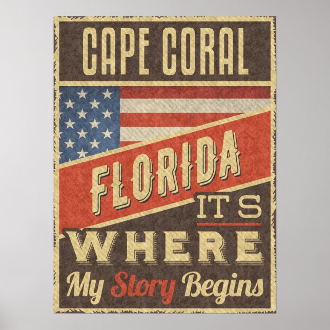 Cape Coral Florida Poster (Front)