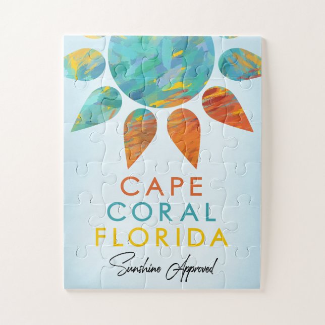 Cape Coral Florida Sunshine Travel Jigsaw Puzzle (Vertical)