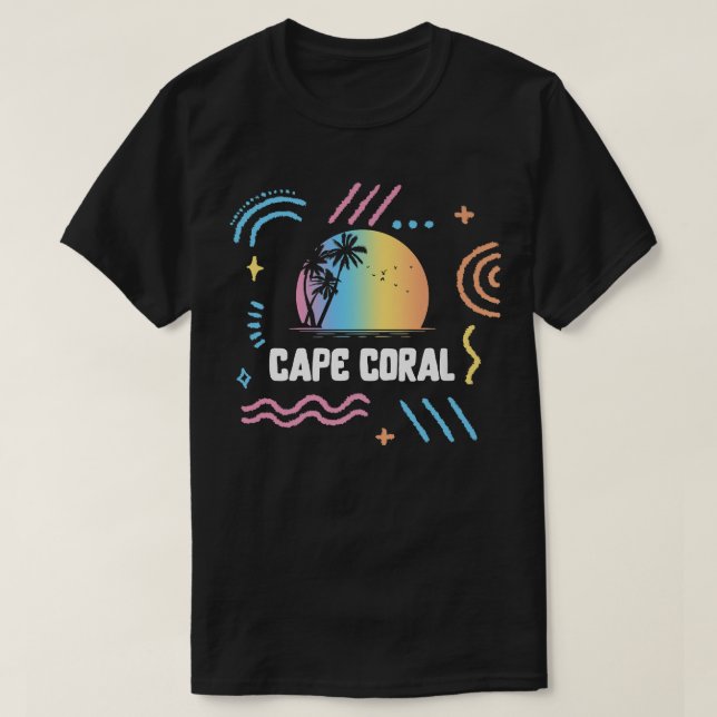 Cape Coral Surfing Vacation Family Matching trip S T-Shirt (Design Front)