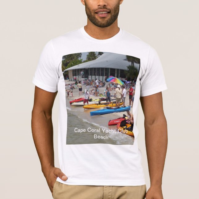 Cape Coral Yacht Club Beach T-shirt (Front)