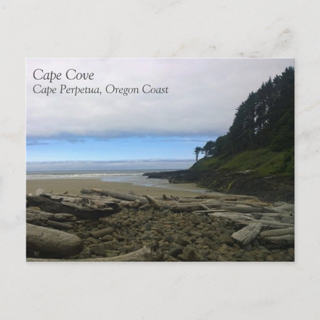Cape Cove, Cape Perpetua, Oregon Postcard (Front)