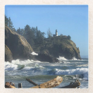 Cape Disappointment Lighthouse, WA Glass Coaster