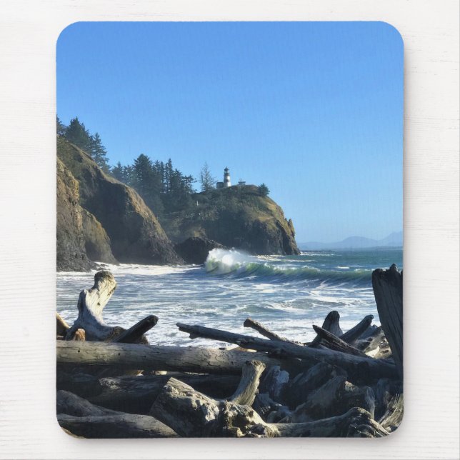 Cape Disappointment Lighthouse, Washington Mouse Pad (Front)