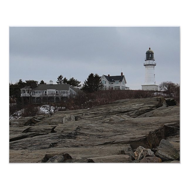 Cape Elizabeth Lighthouse Photo Print (Front)