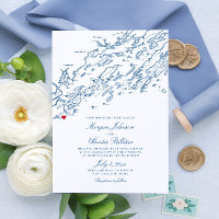 Cape Elizabeth Maine Elegant Navy Map Wedding