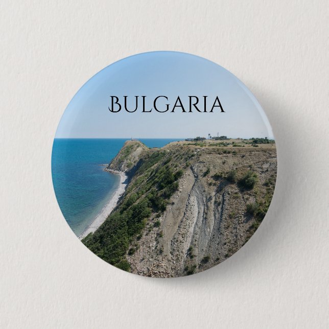 Cape Emine. Bulgaria 6 Cm Round Badge (Front)