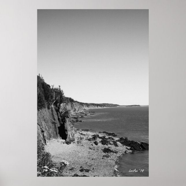 Cape Enrage Coastline Poster (Front)